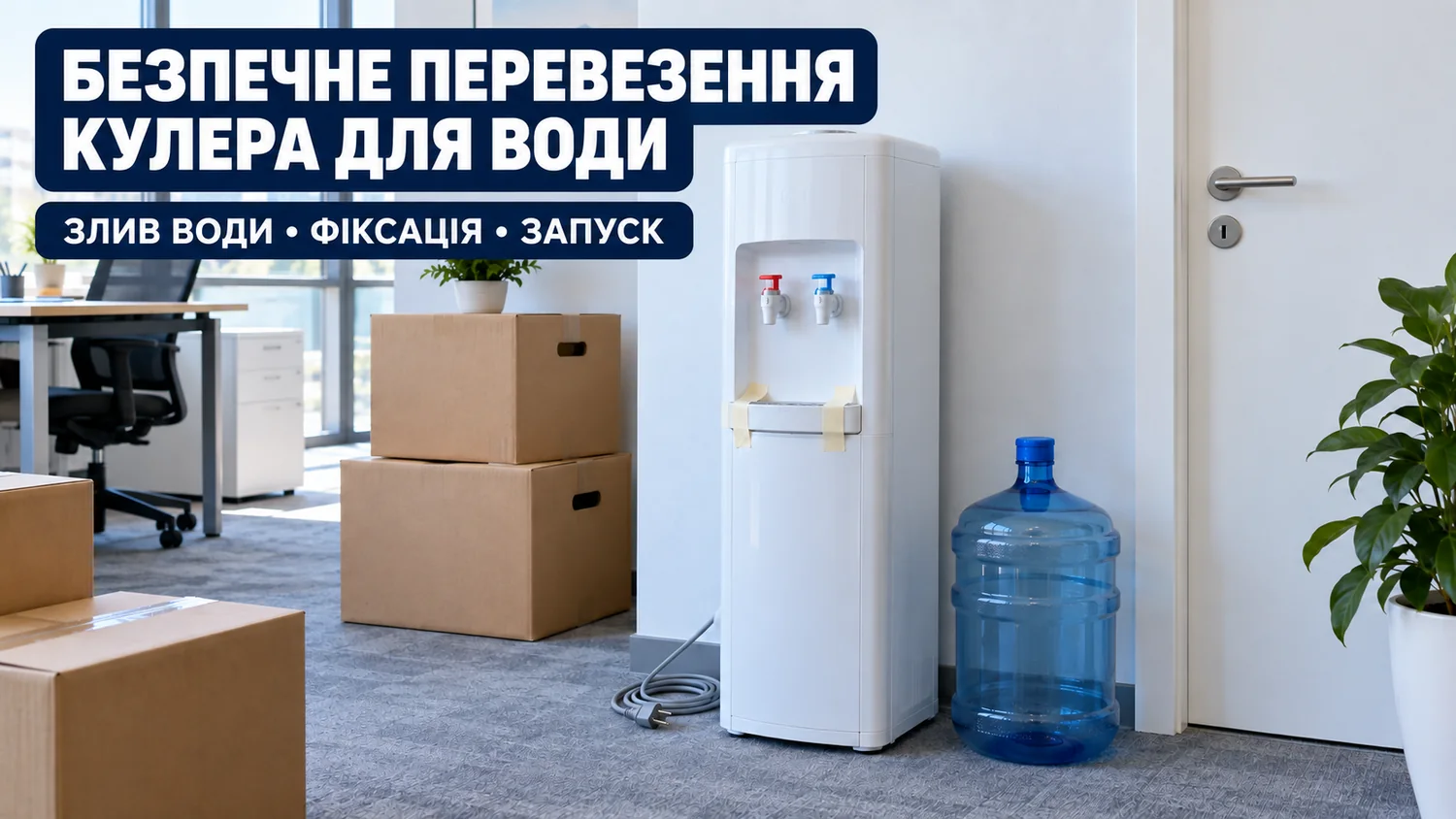 Як перевезти кулер для води без протікання: підготовка до дороги й запуск після переїзду