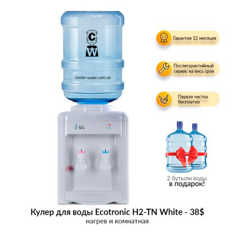 Кулер для воды Ecotronic H2-TN White