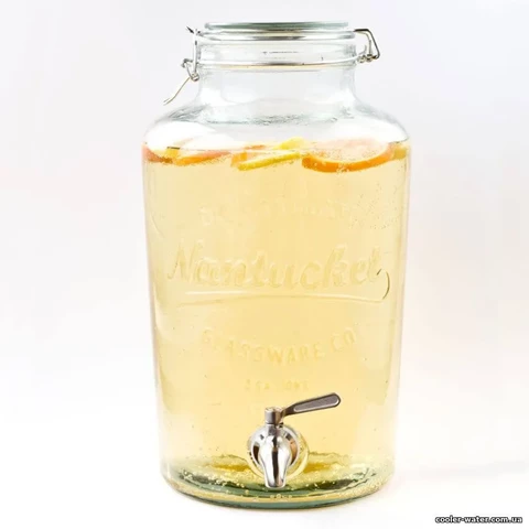Лимонадница Nantucket 7,5 л с краном из нержавейки