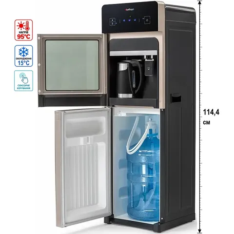 Кулер для води HotFrost 350ANET Gold з чайником