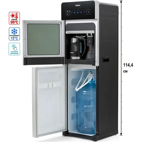 Кулер для води HotFrost 350ANET Silver з чайником