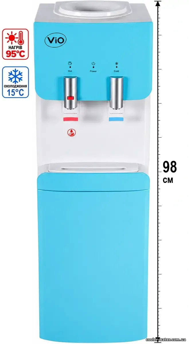 ViO X217-FEC Blue: Головна фотографія з нагрівом, електронним охолодженням і висотою 98 см, візуалізація