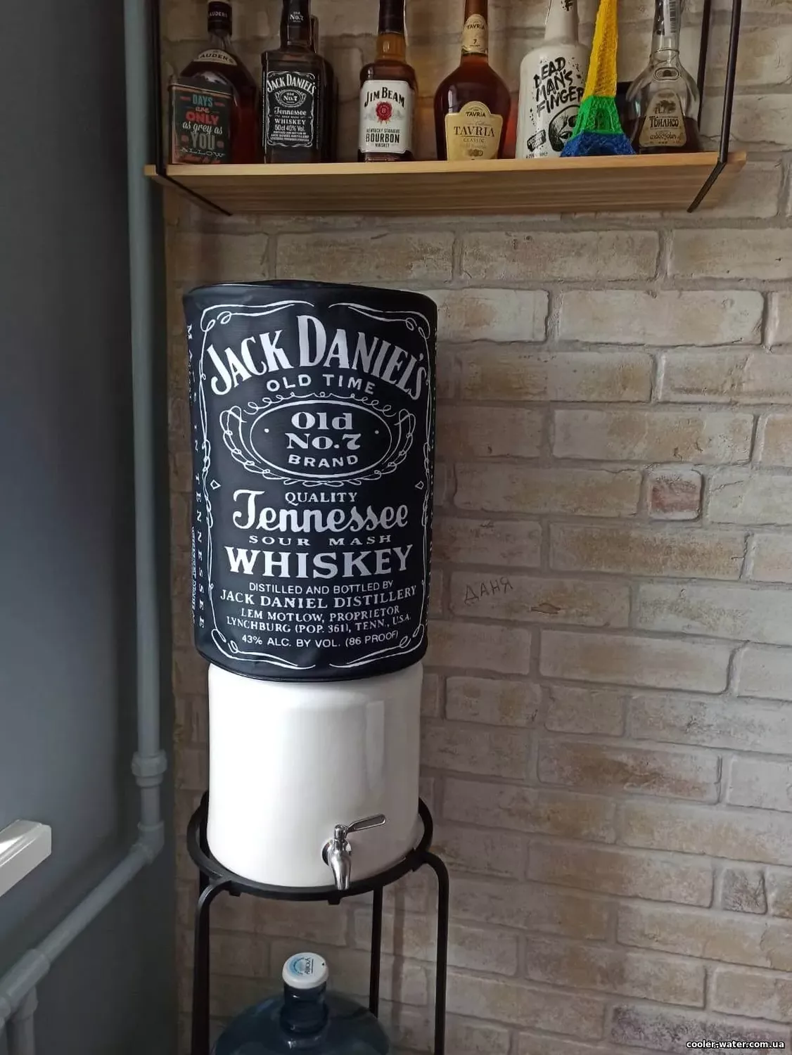 Чохол Jack Daniels для бутля кулера 19 л, чорний