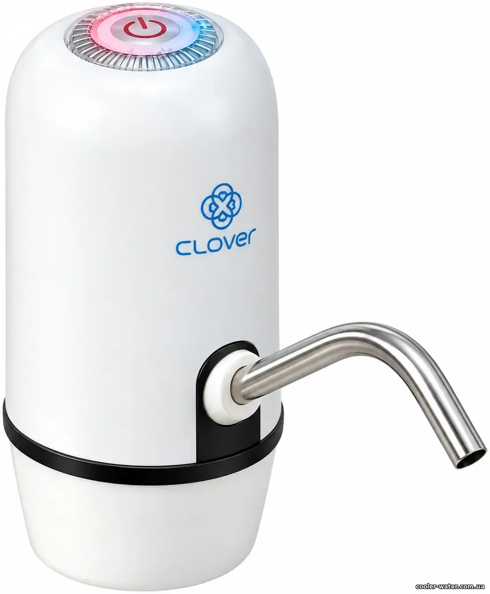 Реальна біла двомоторна помпа Clover K6 White із чорною вставкою
