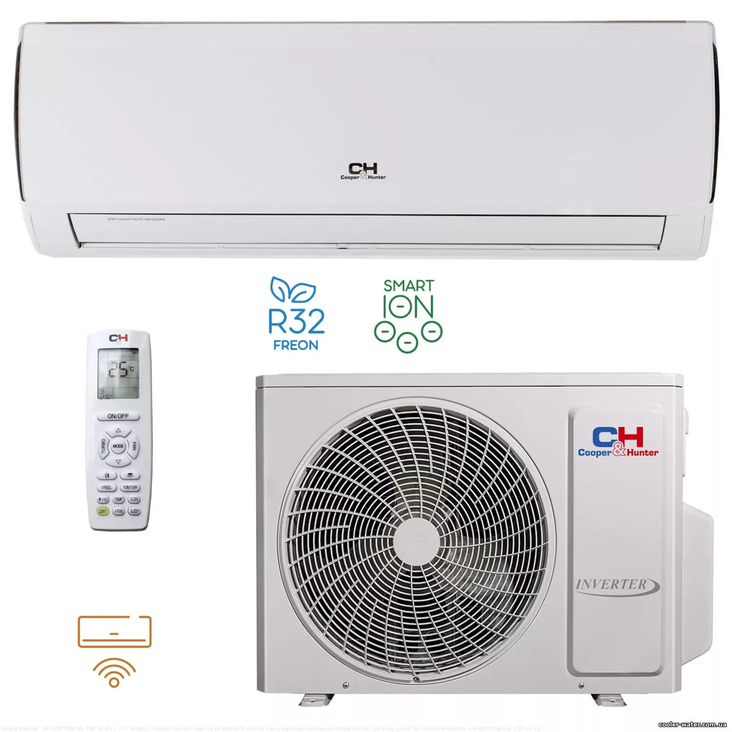 Кондиционер Cooper&Hunter CH-S09FTXQ2-NG R32 Wi-Fi