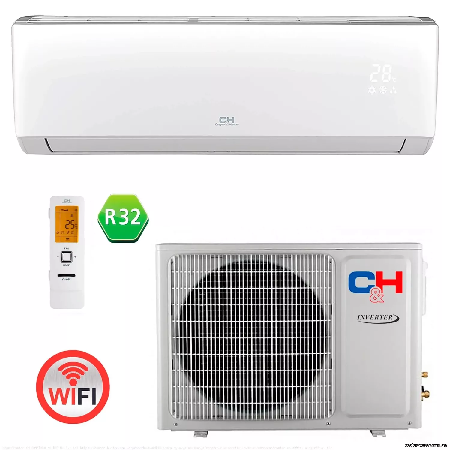 Кондиціонер — тепловий насос Cooper&Hunter CH-S18FTXLA-NG R32 Wi-Fi