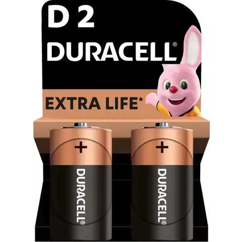 Щелочные батарейки Duracell D (LR20) MN1300 2 шт