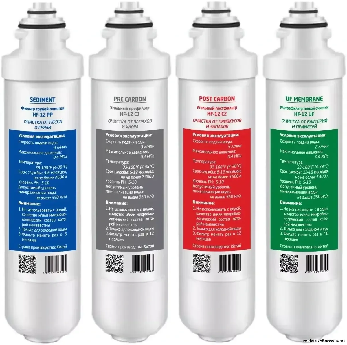 Комплект фільтрів HF-12, 4 шт. для HotFrost V450PUFSM, V450PUFMI, V80PUFMT