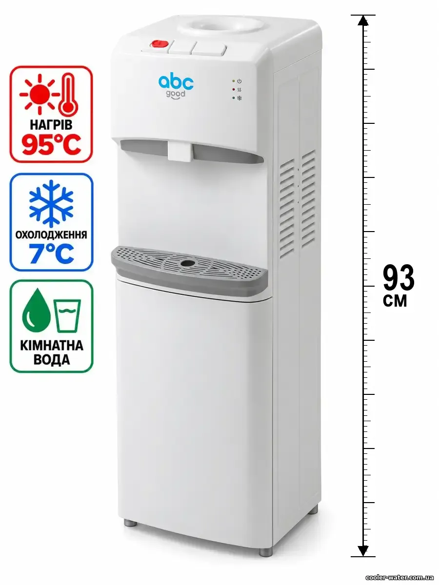 ABC V100, головне фото, нагрів, компресорне охолодження, кімнатна вода, висота 93 см (візуалізація)