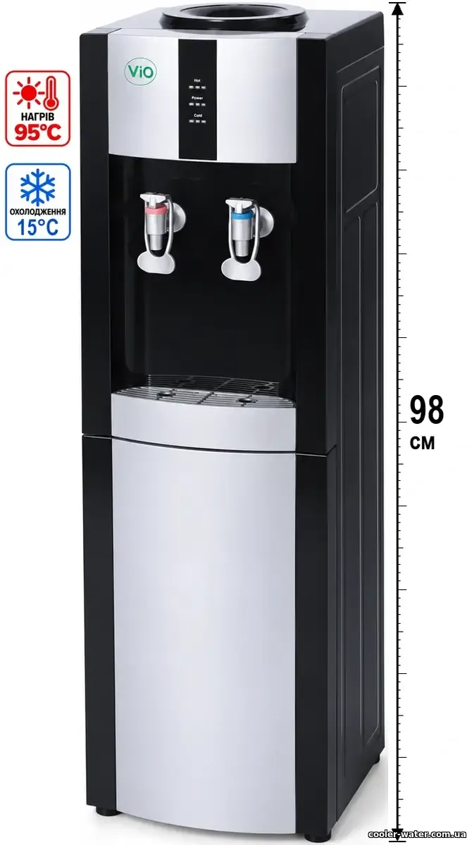 ViO X172-FEC Black, нагрів, електронне охолодження та висота 98 см, візуалізація