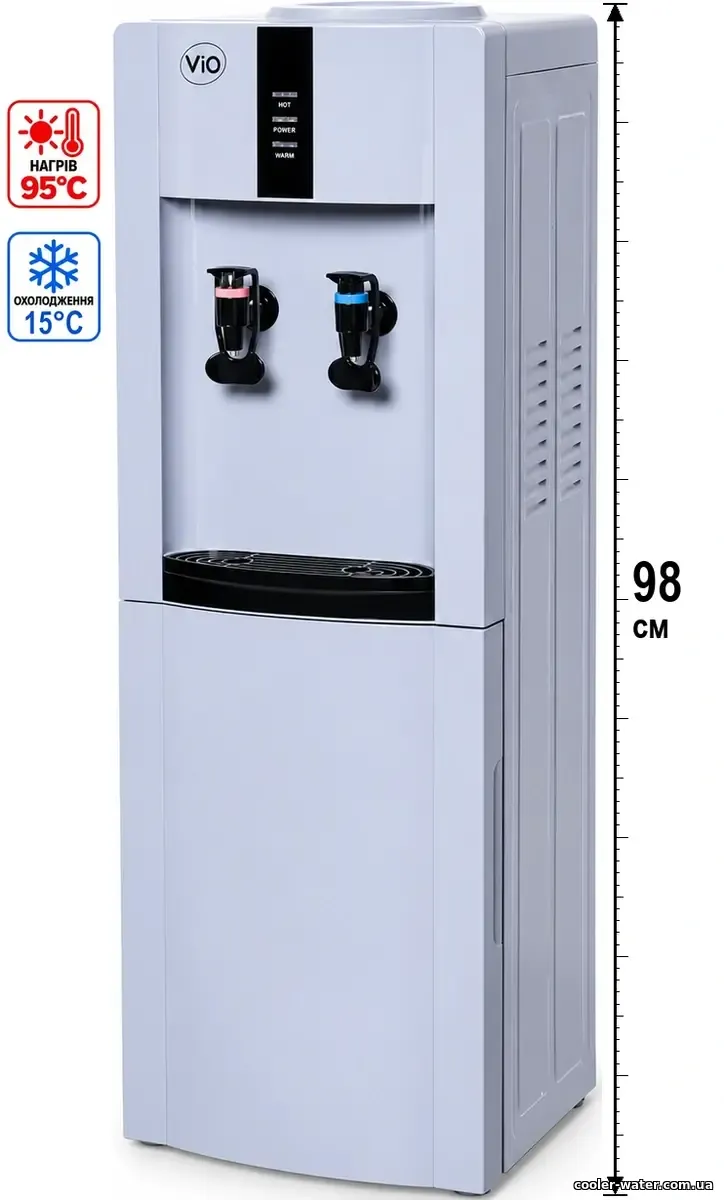 ViO X172-FEC Gray, нагрів, електронне охолодження та висота 98 см, візуалізація
