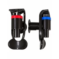 Чорні крани для кулера води H1 Black: гарячий спереду, холодний збоку з кріпленням