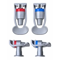 Комплект кранів для кулера води Ecotronic H1 Silver — два крани, вигляд спереду та збоку Комплект кранів для кулера води Ecotronic H1 Silver — два крани, вигляд спереду та збоку