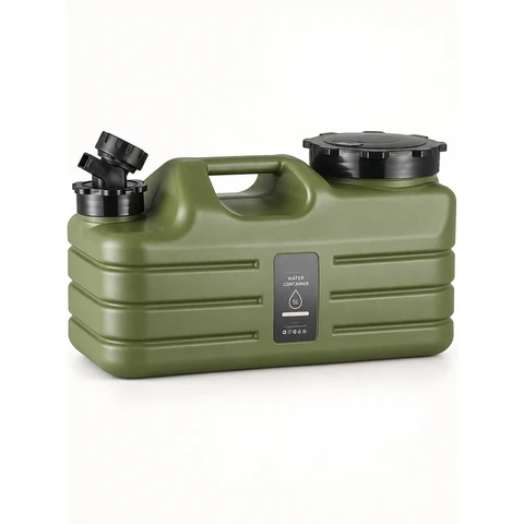 Каністра ViO PET-TG 5L для води 5 л з краном і ручкою, зелена