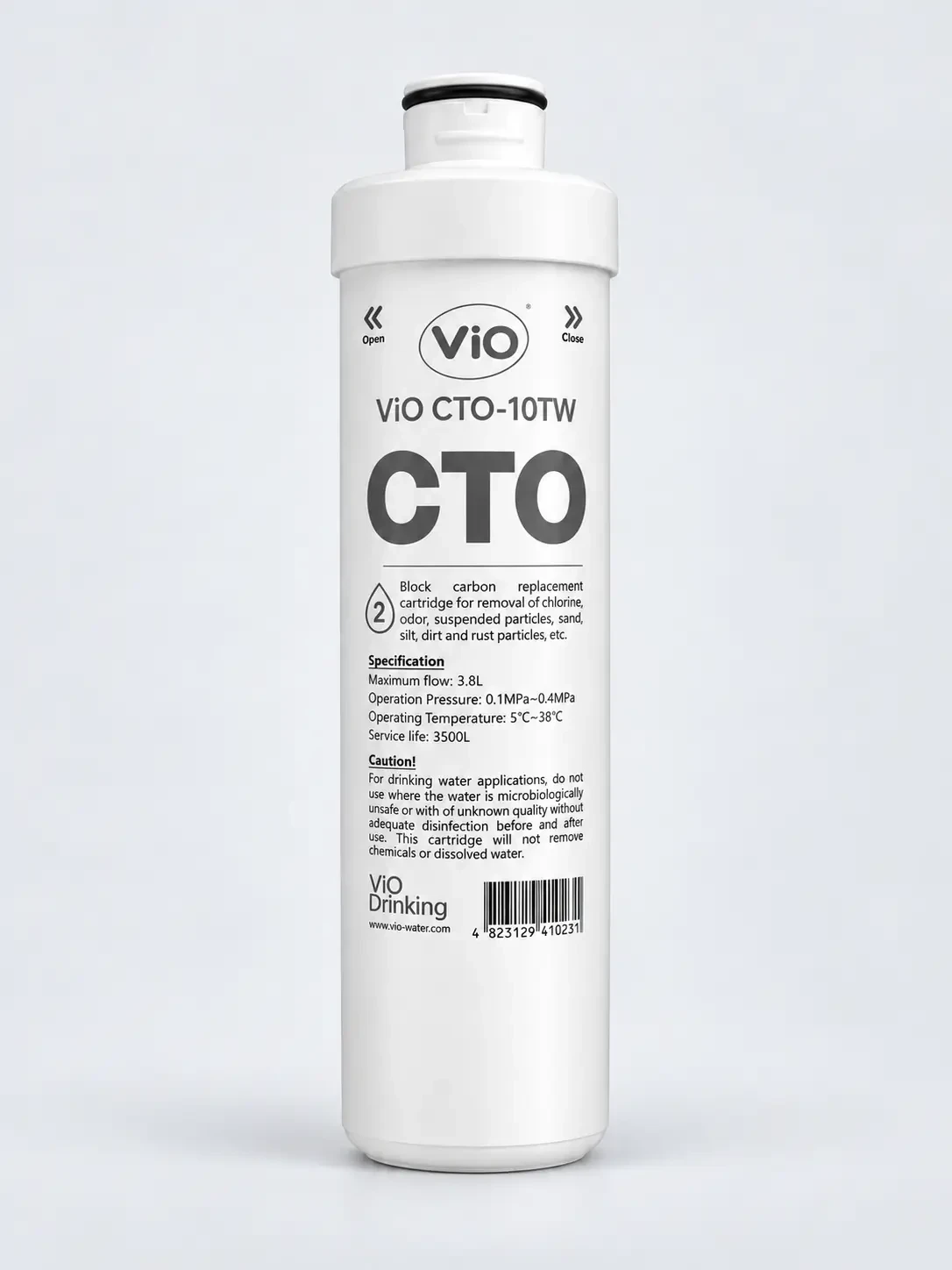 Візуалізація картриджа ViO CTO-10TW для P04, код виробника 99837 — вугільний другий ступінь