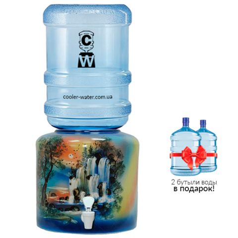 Керамический диспенсер для воды «Водопад Синий»