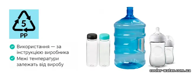 Поліпропіленова тара для питної води