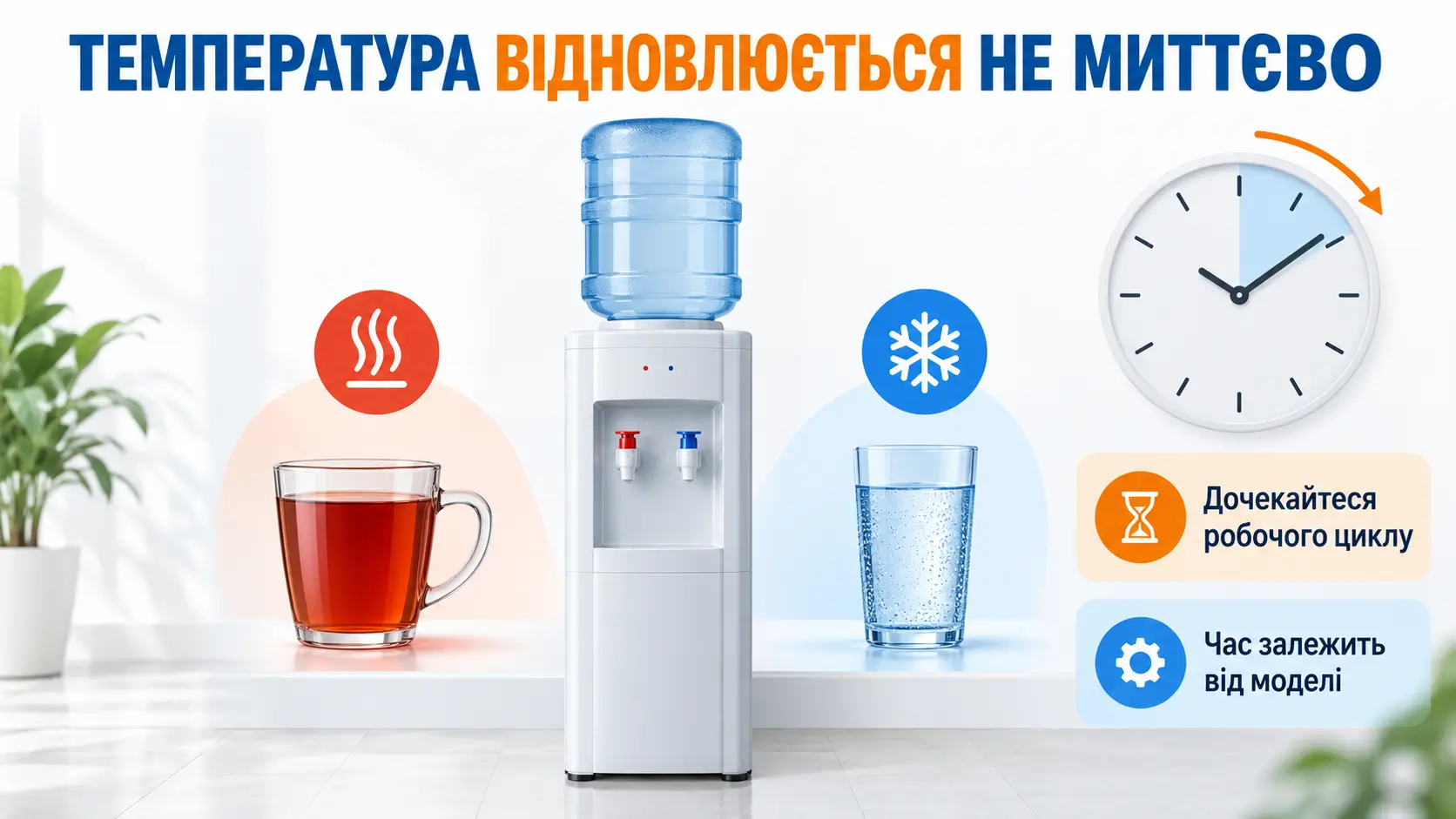 Нагрівання та охолодження відновлюються після робочого циклу