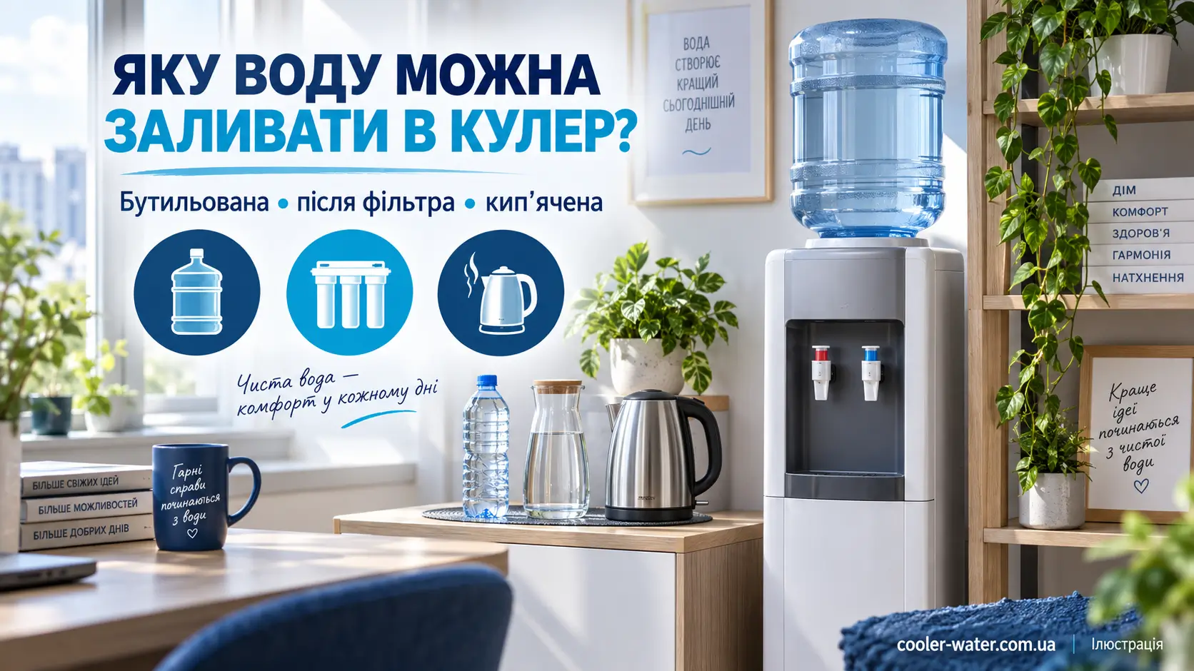 Яку воду можна заливати в кулер