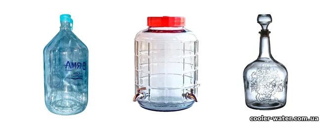Скляна тара для питної води