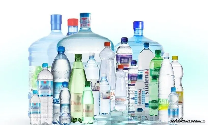Різні види тари для бутильованої води