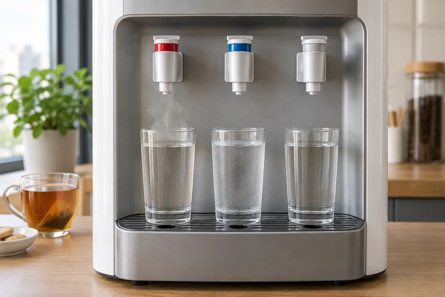 Гаряча, холодна та кімнатна вода в кулері