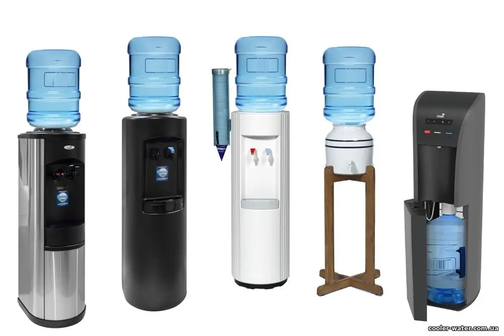 Різні типи кулерів для води