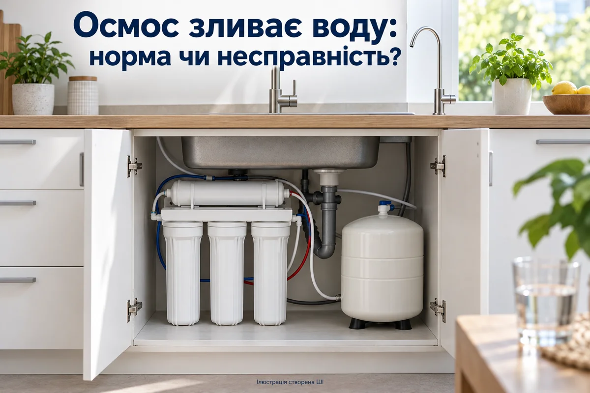 Осмос зливає воду: норма чи несправність?