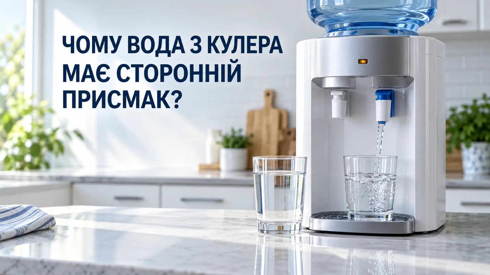 Чому вода з кулера має сторонній запах або присмак